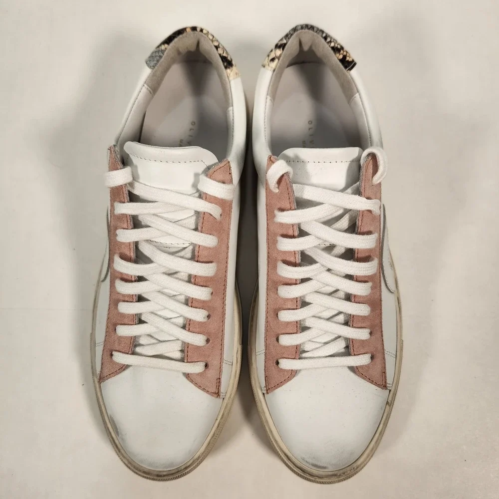 Oliver Cabell Malibu Low 1 White Leather Sneakers‎ EU 38 Made In Italy US 8